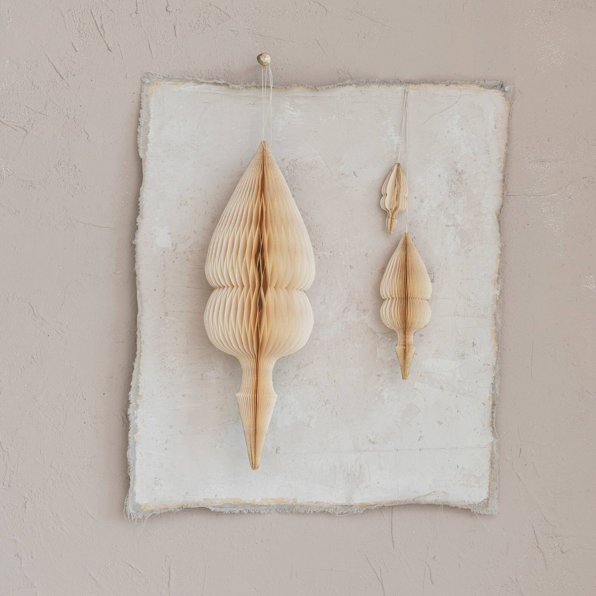 Hello Honey® Honeycomb Finial Paper Ornament Set